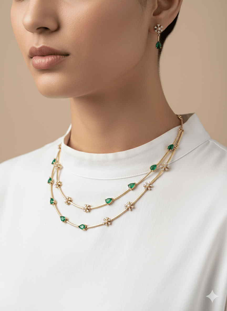 Aavani Two layer necklace - ROYAL MIRAR